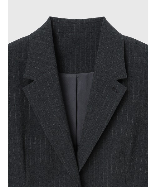 EIMY ISTOIRE（エイミーイストワール）の「レーストリムカフステーラリングジャケット（テーラードジャケット・レディース・ネイビー/グレー・F）」の8枚目の写真