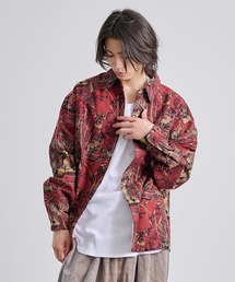 Revo. ハンティングパターン 総柄プリント ロングスリーブシャツ