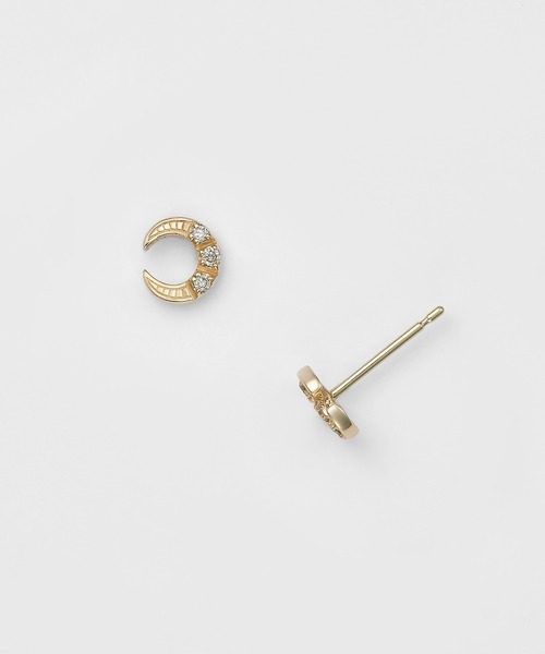 agete(アガット)の「K10ダイヤモンドピアス(0.02ct)【インスタLIVE紹介アイテム】(ピアス(両耳用)・レディース・ゴールド系その他・FREE)」の2枚目の写真