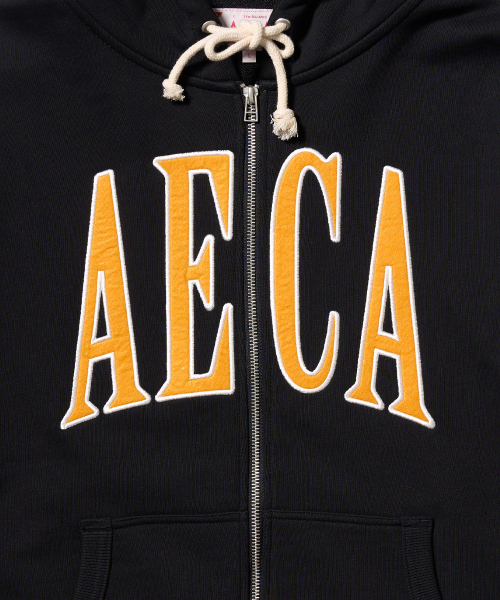 AECA(エイカ)の「AECA APPLIQUE ZIP UP HOODIE-BLACK(パーカー・レディース・その他・SMALL/MEDIUM/LARGE/X-LARGE)」の4枚目の写真
