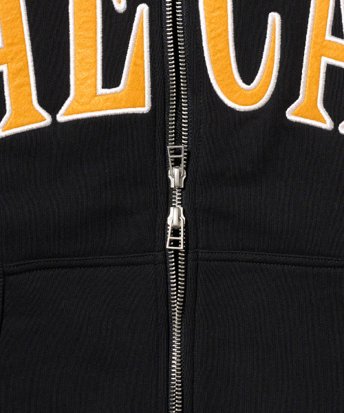 AECA(エイカ)の「AECA APPLIQUE ZIP UP HOODIE-BLACK(パーカー・レディース・その他・SMALL/MEDIUM/LARGE/X-LARGE)」の6枚目の写真