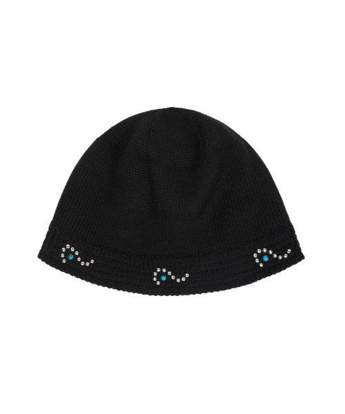Multi Studded Knit Bucket Hat (Wave)（ハット）｜AAKAM（アーカム