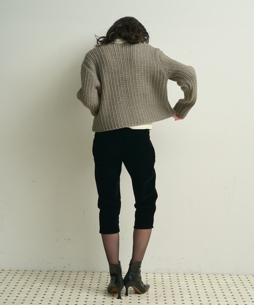 Lutim by u(ルチバイユー)の「Waffle knit multi-button cardigan / ワッフル編みマルチボタンカーディガン(カーディガン/ボレロ・レディース・アイボリー/グレー/ネイビー・FREE)」の22枚目の写真