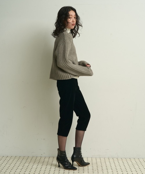 Lutim by u(ルチバイユー)の「Waffle knit multi-button cardigan / ワッフル編みマルチボタンカーディガン(カーディガン/ボレロ・レディース・アイボリー/グレー/ネイビー・FREE)」の21枚目の写真