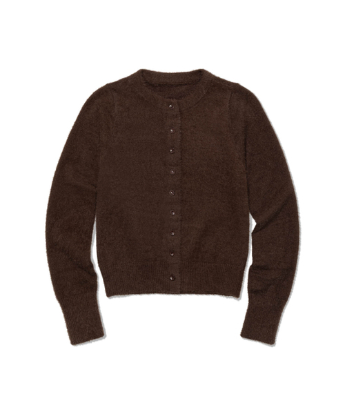 MOAA(モア)の「Soft Fuzzy Knit Cardigan (BROWN)(カーディガン/ボレロ・レディース・その他・SMALL/MEDIUM)」の2枚目の写真