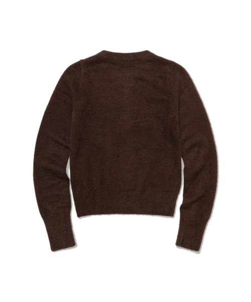 MOAA(モア)の「Soft Fuzzy Knit Cardigan (BROWN)(カーディガン/ボレロ・レディース・その他・SMALL/MEDIUM)」の3枚目の写真