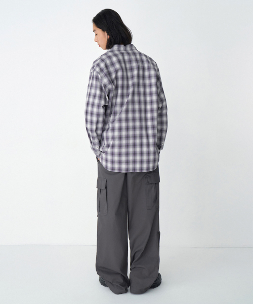 MUSINSA STANDARD（ムシンサスタンダード）の「コットンパラシュートバンディングカーゴパンツ[グレー]（その他パンツ・メンズ・その他・40/42/26/28/30/32/34/36/38）」の4枚目の写真