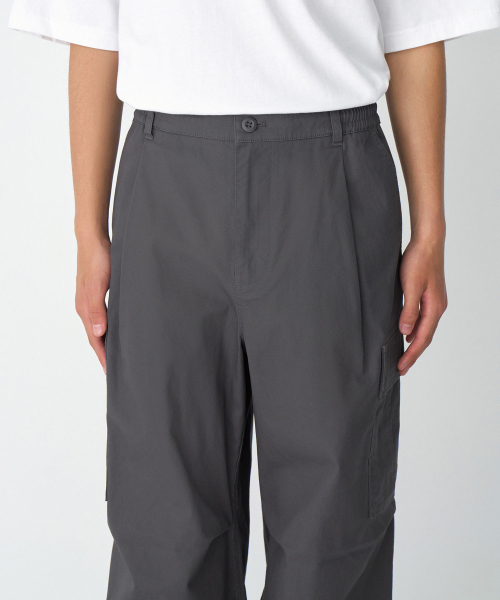 MUSINSA STANDARD（ムシンサスタンダード）の「コットンパラシュートバンディングカーゴパンツ[グレー]（その他パンツ・メンズ・その他・40/42/26/28/30/32/34/36/38）」の8枚目の写真
