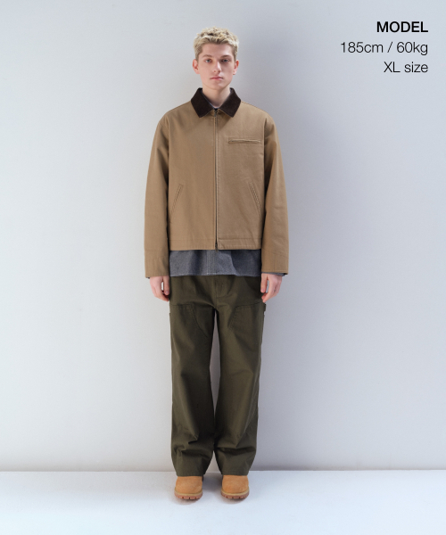 MUSINSA STANDARD（ムシンサスタンダード）の「キャンバスワークジャケット [ベージュ]（ミリタリージャケット・メンズ・その他・MEDIUM/LARGE/X-LARGE/XX-LARGE）」の2枚目の写真