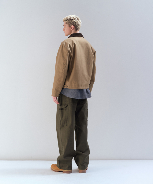 MUSINSA STANDARD（ムシンサスタンダード）の「キャンバスワークジャケット [ベージュ]（ミリタリージャケット・メンズ・その他・MEDIUM/LARGE/X-LARGE/XX-LARGE）」の3枚目の写真