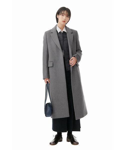MUSINSA STANDARD WOMAN（ムシンサスタンダードウーマン）の「ウィメンズオーバーサイズシルキーシャツ[ライトグレー]（シャツ/ブラウス・レディース・その他・X-SMALL/SMALL/MEDIUM/LARGE）」の9枚目の写真