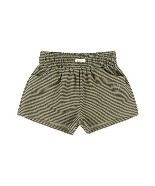 FANCY CLUB（ファンシークラブ）の「FYストライプマイクロショートパンツ（カーキ）F25QD898（その他パンツ・レディース・カーキ・FREE）」の4枚目の写真