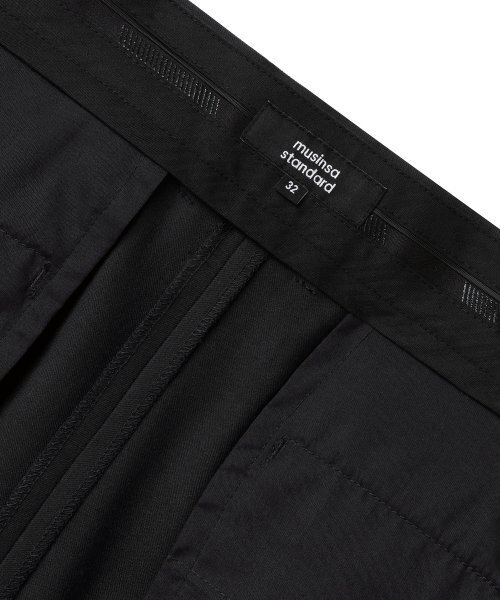 MUSINSA STANDARD（ムシンサスタンダード）の「テーパードグルーブスラックス[ダークグレー]（スラックス・メンズ・その他・30/26/27/28/29/40/38/36）」の6枚目の写真