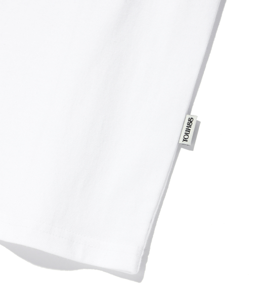 YOUHEE(ユヒ)の「APLIQUE LETTERING T-SHIRTS WHITE(Tシャツ/カットソー・レディース・その他・FREE)」の5枚目の写真