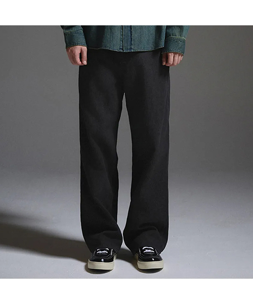 XERO（ゼロ）の「Column Line Texture Wide Pants [2 Colors]（その他パンツ・レディース・ブラック/ネイビー・MEDIUM/LARGE/X-LARGE）」の2枚目の写真