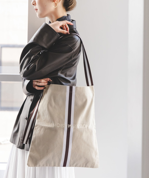 Noble（ノーブル）の「《追加3・WEB限定》N.Jam/エヌジャム トート Small(ベージュ・グリーン・レッド)（トートバッグ・レディース・レッド/グリーン/ベージュ・FREE）」の2枚目の写真