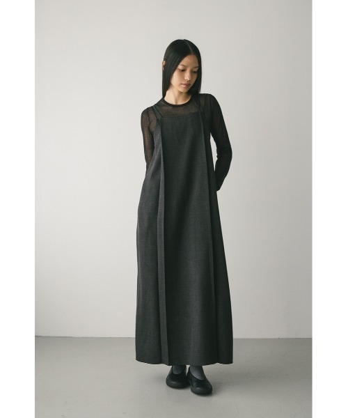 STYLEMIXER(スタイルミキサー)の「2ピースシャツレイヤードワンピース(ワンピース・レディース・グレー/ブラウン/ベージュ・SMALL/MEDIUM)」の5枚目の写真