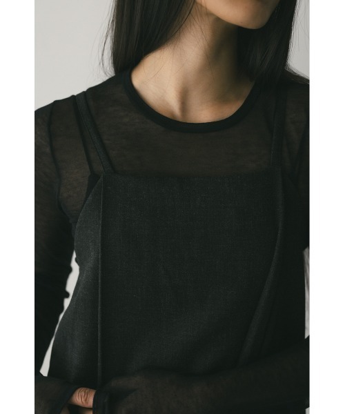 STYLEMIXER(スタイルミキサー)の「2ピースシャツレイヤードワンピース(ワンピース・レディース・グレー/ブラウン/ベージュ・SMALL/MEDIUM)」の7枚目の写真