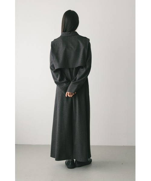 STYLEMIXER(スタイルミキサー)の「2ピースシャツレイヤードワンピース(ワンピース・レディース・グレー/ブラウン/ベージュ・SMALL/MEDIUM)」の18枚目の写真