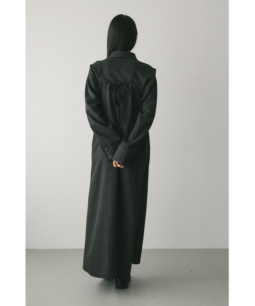 STYLEMIXER(スタイルミキサー)の「2ピースシャツレイヤードワンピース(ワンピース・レディース・グレー/ブラウン/ベージュ・SMALL/MEDIUM)」の20枚目の写真