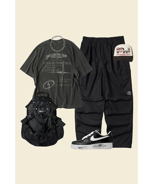 TRAVEL（トラベル）の「TR カーゴバルーンパンツ ブラック（スウェットパンツ・メンズ・その他・SMALL/MEDIUM/LARGE）」の11枚目の写真