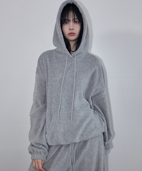 RENSE(レンセ)の「Melange Fleece Pullover Hoodie Gray(パーカー・レディース・その他・FREE)」の1枚目の写真