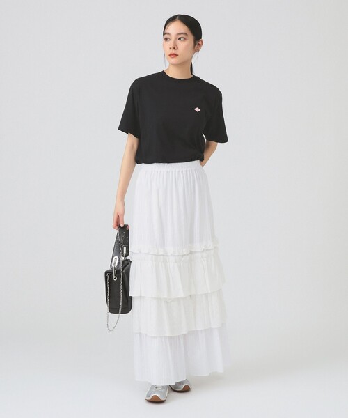 Ray BEAMS(レイビームス)の「【別注】DANTON / インナー Tシャツ(Tシャツ/カットソー・レディース・ブラック・MEDIUM)」の2枚目の写真