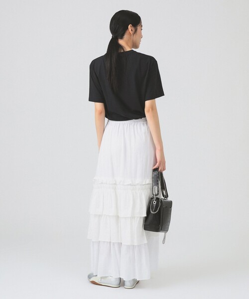 Ray BEAMS(レイビームス)の「【別注】DANTON / インナー Tシャツ(Tシャツ/カットソー・レディース・ブラック・MEDIUM)」の4枚目の写真