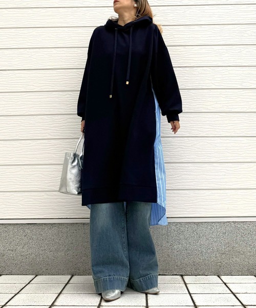 フーディーシャツドッキングワンピース