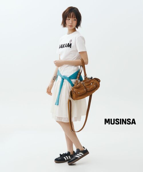 BLACKPURPLE（ブラックパープル）の「ベイビーオーバーロードバッグ Baby Overload Bag_Brown（ショルダーバッグ・レディース・ブラウン・FREE）」の5枚目の写真