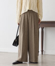 RIVE DROITE | 【セットアップ対応可】ウーリーツイル2タックパンツ(スラックス)