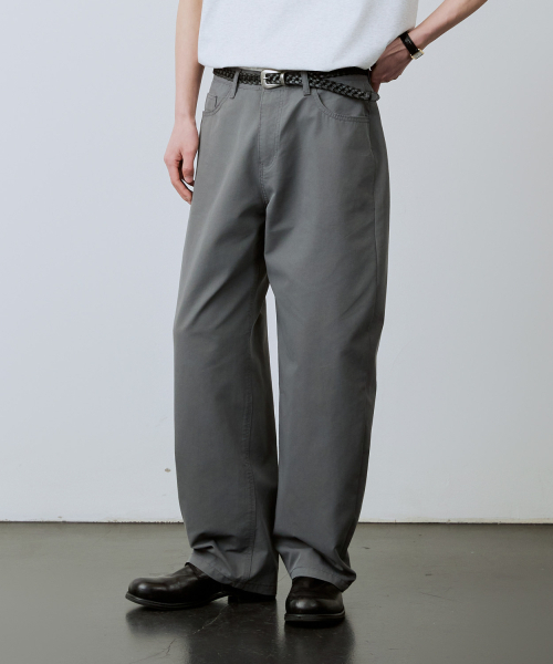 LEIRE（ルアール）の「カーブドコットンチノパンツ[チャコール]（その他パンツ・メンズ・その他・MEDIUM/LARGE/X-LARGE）」の21枚目の写真