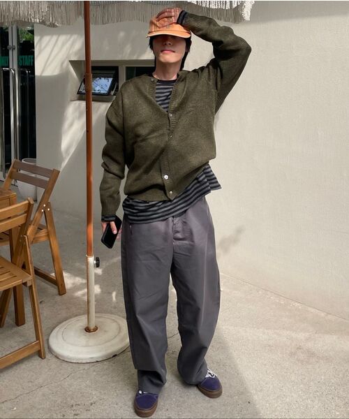 LEIRE（ルアール）の「カーブドコットンチノパンツ[チャコール]（その他パンツ・メンズ・その他・MEDIUM/LARGE/X-LARGE）」の14枚目の写真
