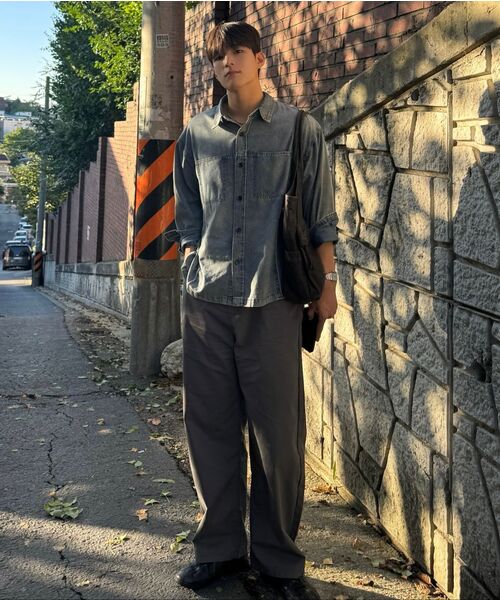 LEIRE（ルアール）の「カーブドコットンチノパンツ[チャコール]（その他パンツ・メンズ・その他・MEDIUM/LARGE/X-LARGE）」の13枚目の写真
