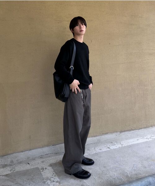 LEIRE（ルアール）の「カーブドコットンチノパンツ[チャコール]（その他パンツ・メンズ・その他・MEDIUM/LARGE/X-LARGE）」の11枚目の写真
