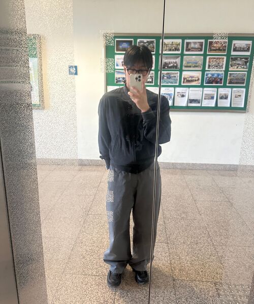 LEIRE（ルアール）の「カーブドコットンチノパンツ[チャコール]（その他パンツ・メンズ・その他・MEDIUM/LARGE/X-LARGE）」の3枚目の写真