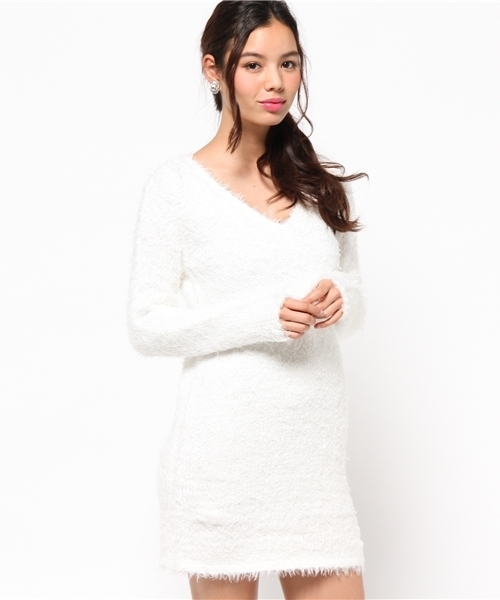 Rienda リエンダ の ロングシャギーニットop ワンピース Wear