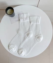 Vini（ヴィニ）の「ラメ糸 パステルカラー シアー ソックス　レディース 靴下（ソックス/靴下）」