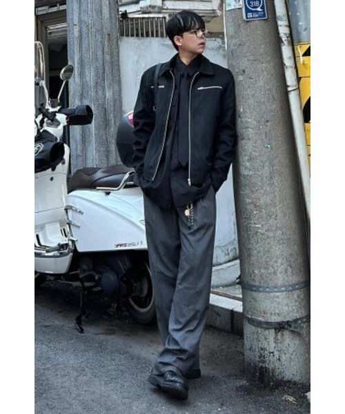 SPERONE(スペロネ)の「ソリッドスエードジッパージャケット(ブラック)(デニムジャケット・メンズ・その他・MEDIUM/LARGE/X-LARGE)」の7枚目の写真
