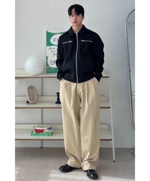 SPERONE(スペロネ)の「ソリッドスエードジッパージャケット(ブラック)(デニムジャケット・メンズ・その他・MEDIUM/LARGE/X-LARGE)」の8枚目の写真