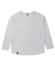 ESSENTIAL PLEAT U-NECK TEE (Off-White)
