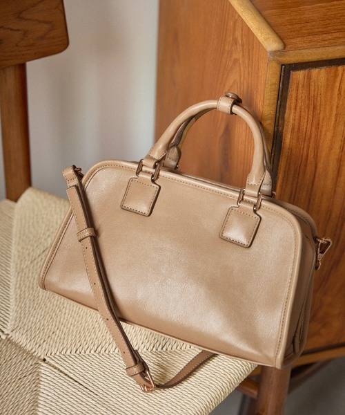 ROPE' PICNIC(ロペピクニック)の「ワイドスクエアボストンバッグ/2WAY(ボストンバッグ・レディース・ブラック/ブラウン/キナリ/ベージュ系その他・FREE)」の16枚目の写真