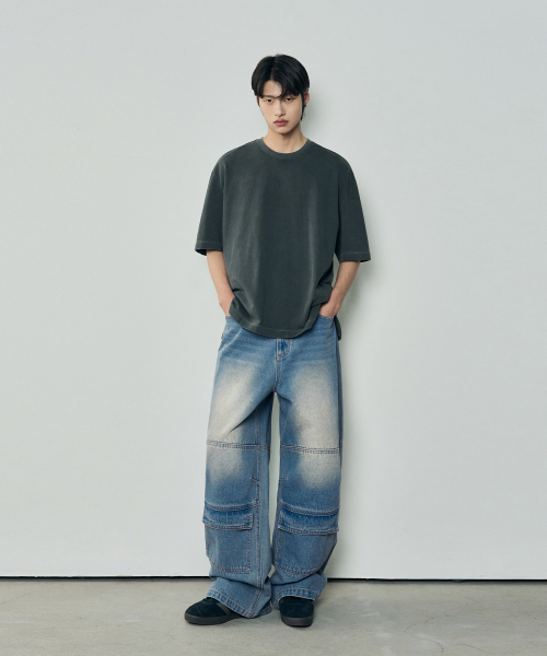 OURDAYZ（アワーデイズ）の「ヴィンテージフロントポケットカーゴデニムパンツ [VINTAGE BLUE]（デニムパンツ・レディース・その他・MEDIUM/LARGE/X-LARGE）」の3枚目の写真