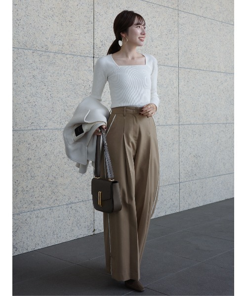 パールトリムパンツ（スラックス）｜anuans（アニュアンス）の