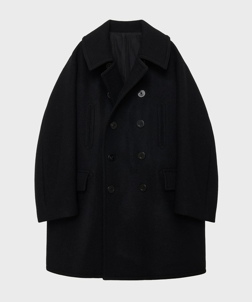 markaware(マーカウェア)の「【MARKAWARE/マーカウェア】10 BOTTON PEA COAT(ピーコート・メンズ・ブラック・2)」の1枚目の写真