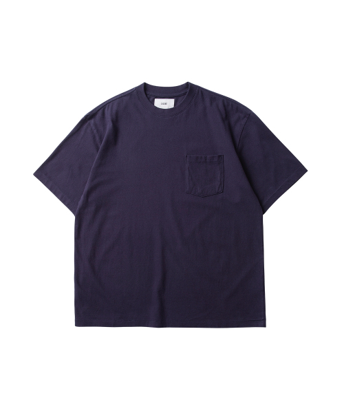 DGRE（ディグレ）の「ワンポケットソフトタッチ半袖Tシャツパープルネイビー（Tシャツ/カットソー・メンズ・その他・MEDIUM/X-LARGE/LARGE）」の2枚目の写真
