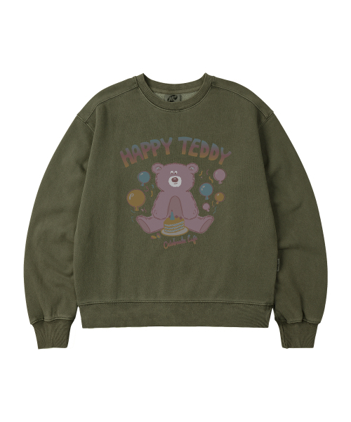 WILDROCK(ワイルドロック)の「ホリシーシュ ハッピーベア ピグメント オーバーサイズ スウェット_5 COL(スウェット・レディース・ライトグレー/ピンク/ブルー/ダークカーキ/チャコール・SMALL/MEDIUM/LARGE/X-SMALL)」の10枚目の写真