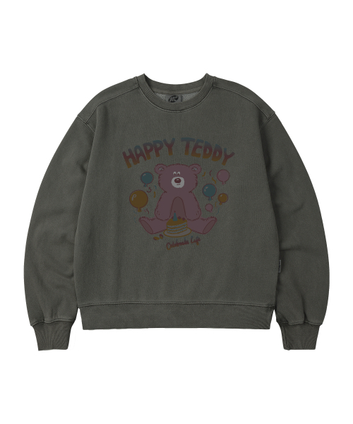 WILDROCK(ワイルドロック)の「ホリシーシュ ハッピーベア ピグメント オーバーサイズ スウェット_5 COL(スウェット・レディース・ライトグレー/ピンク/ブルー/ダークカーキ/チャコール・SMALL/MEDIUM/LARGE/X-SMALL)」の11枚目の写真