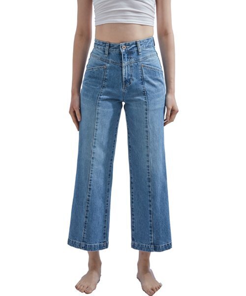 DILETTANTISME(ディレッタンティズム)の「Aラインワイドクロップデニム(デニムパンツ・レディース・その他・MEDIUM/LARGE)」の1枚目の写真