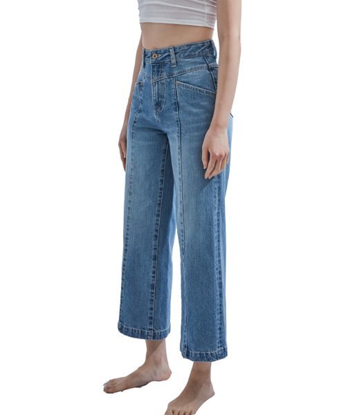 DILETTANTISME(ディレッタンティズム)の「Aラインワイドクロップデニム(デニムパンツ・レディース・その他・MEDIUM/LARGE)」の2枚目の写真